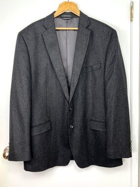 Boulevard Club 100% Cashmere Men’s Blazer size 46R Dark Gray Executive